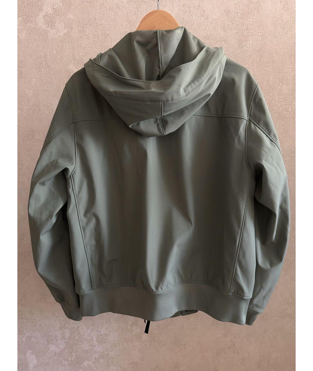 STONE ISLAND Зеленая полиэстеровая куртка, фото 2