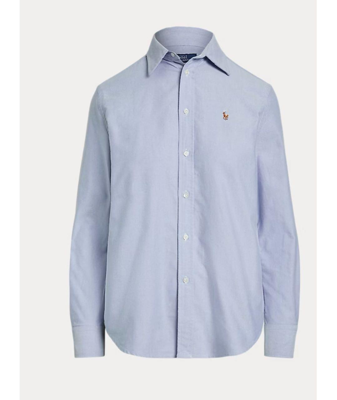 POLO RALPH LAUREN Голубая хлопковая рубашка, фото 9