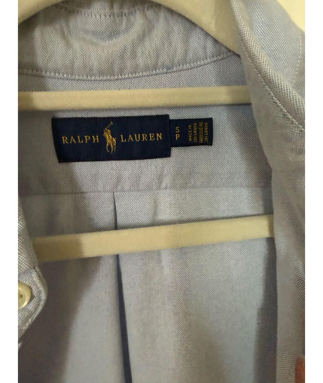 POLO RALPH LAUREN Голубая хлопковая рубашка, фото 6