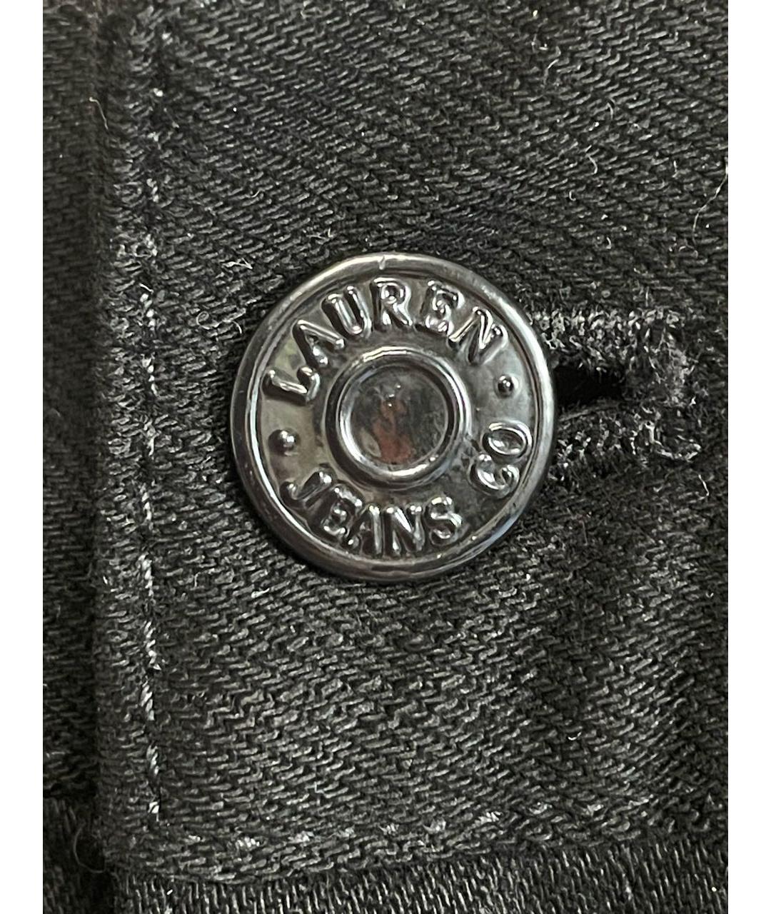 RALPH LAUREN Черная хлопковая юбка миди, фото 5