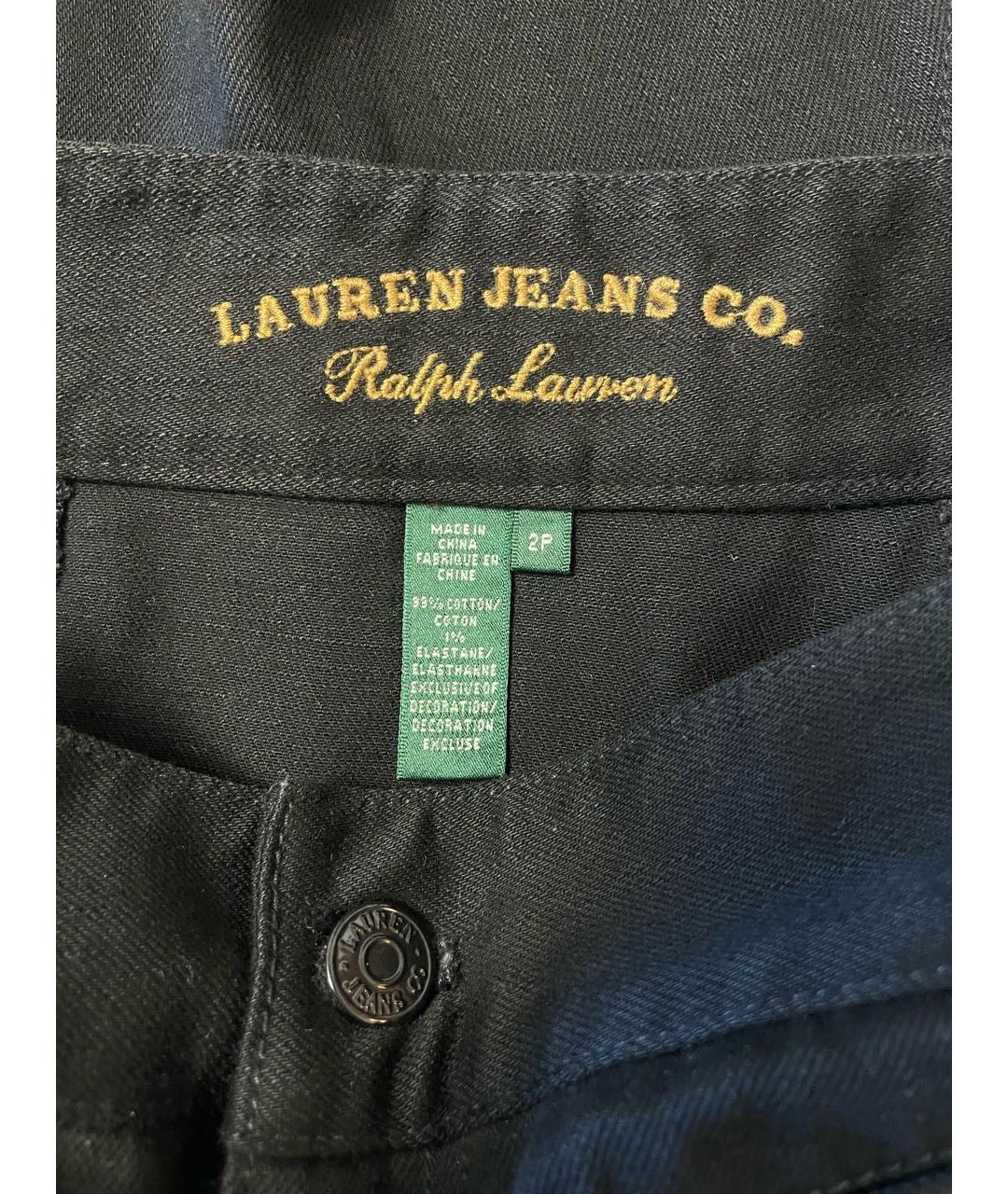 RALPH LAUREN Черная хлопковая юбка миди, фото 6