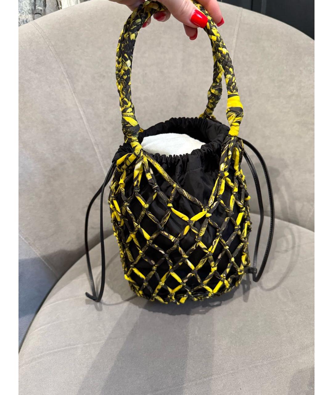 PRADA Желтая сумка через плечо, фото 4