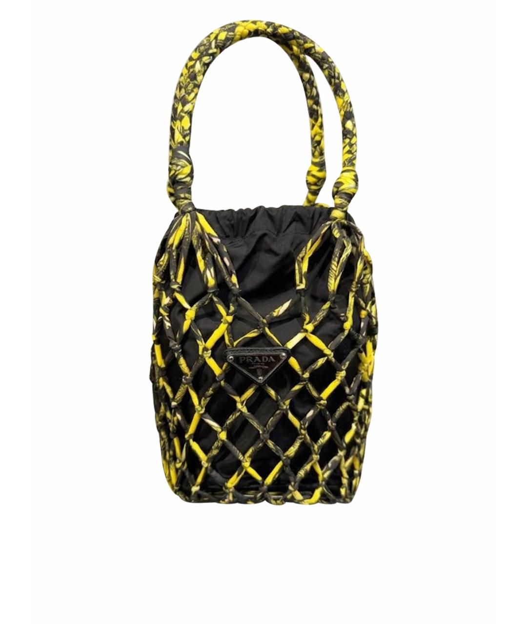PRADA Желтая сумка через плечо, фото 1