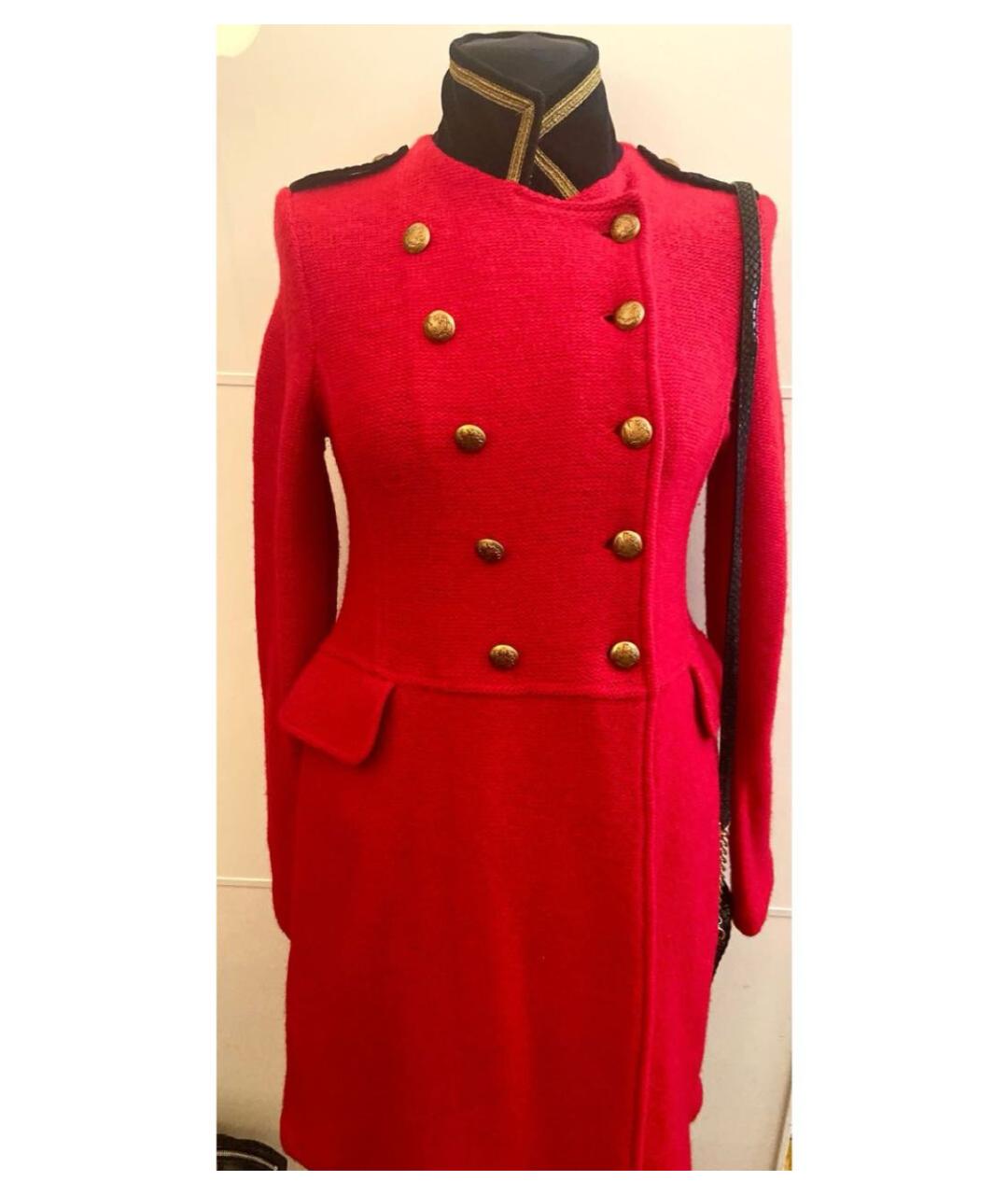 RALPH LAUREN Красный шерстяной кардиган, фото 4