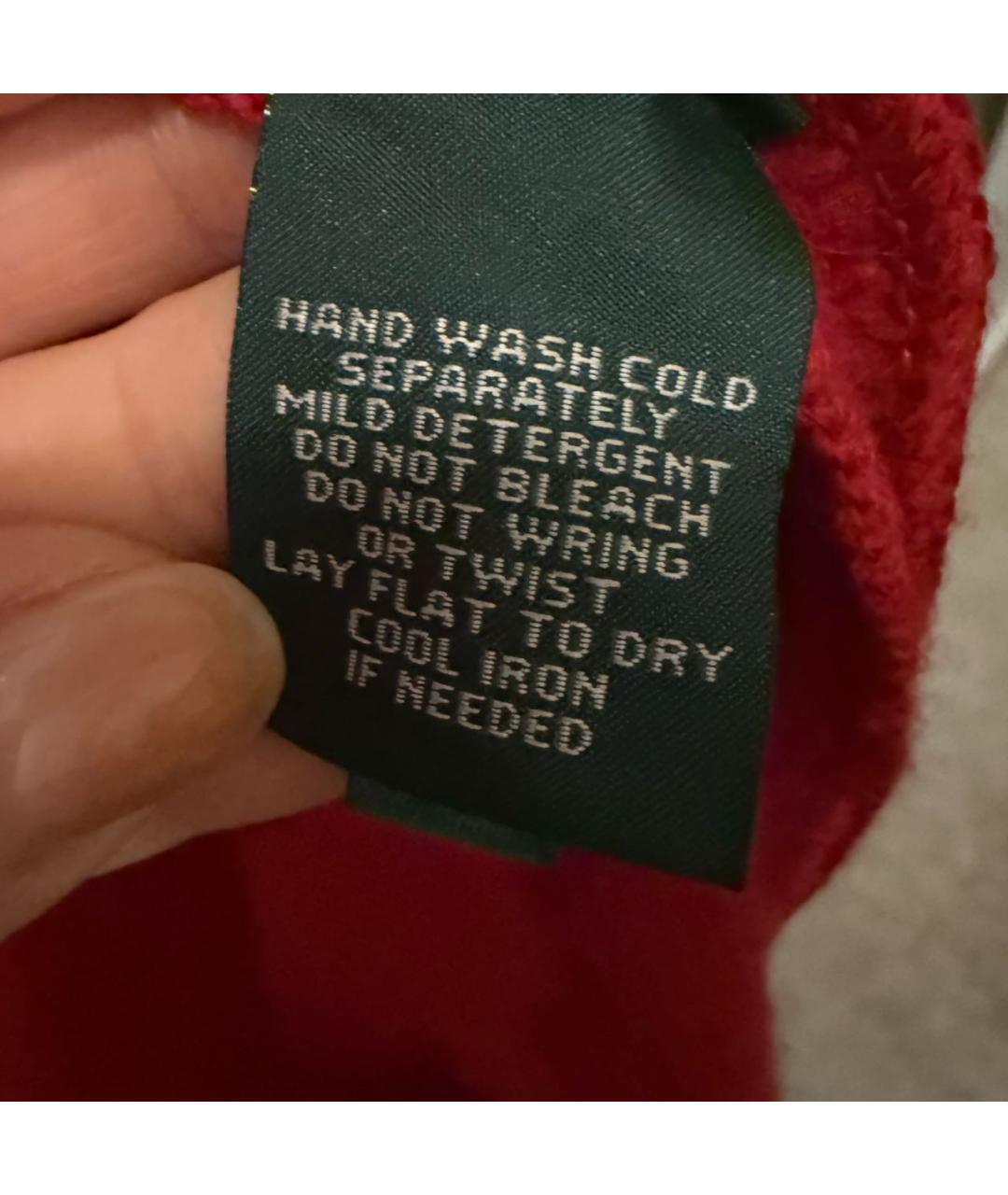 RALPH LAUREN Красный шерстяной кардиган, фото 6