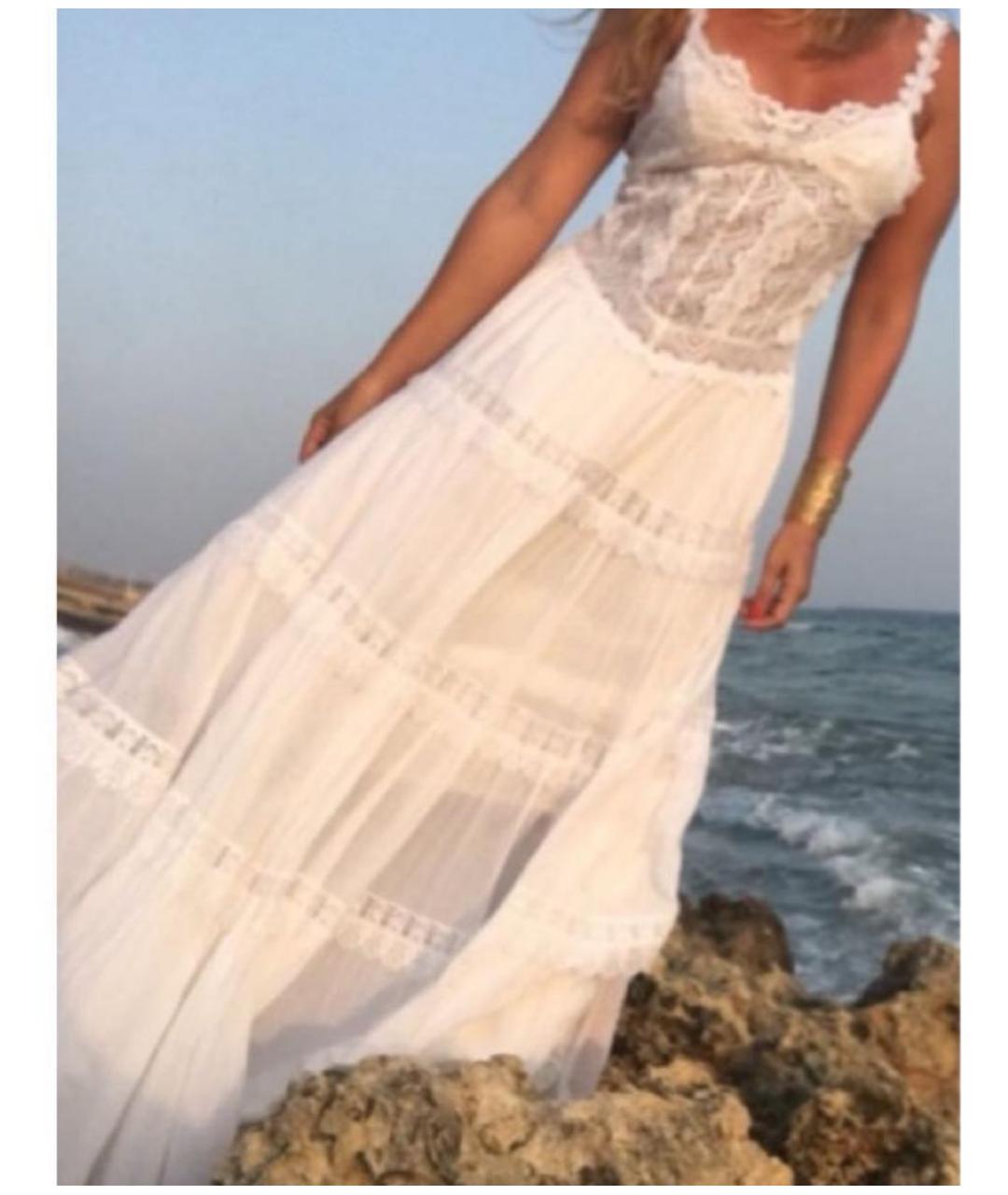 CHARO RUIZ Белый хлопковый сарафан, фото 5