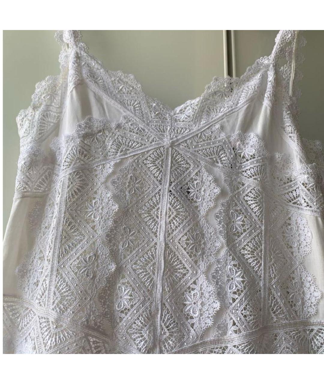 CHARO RUIZ Белый хлопковый сарафан, фото 2