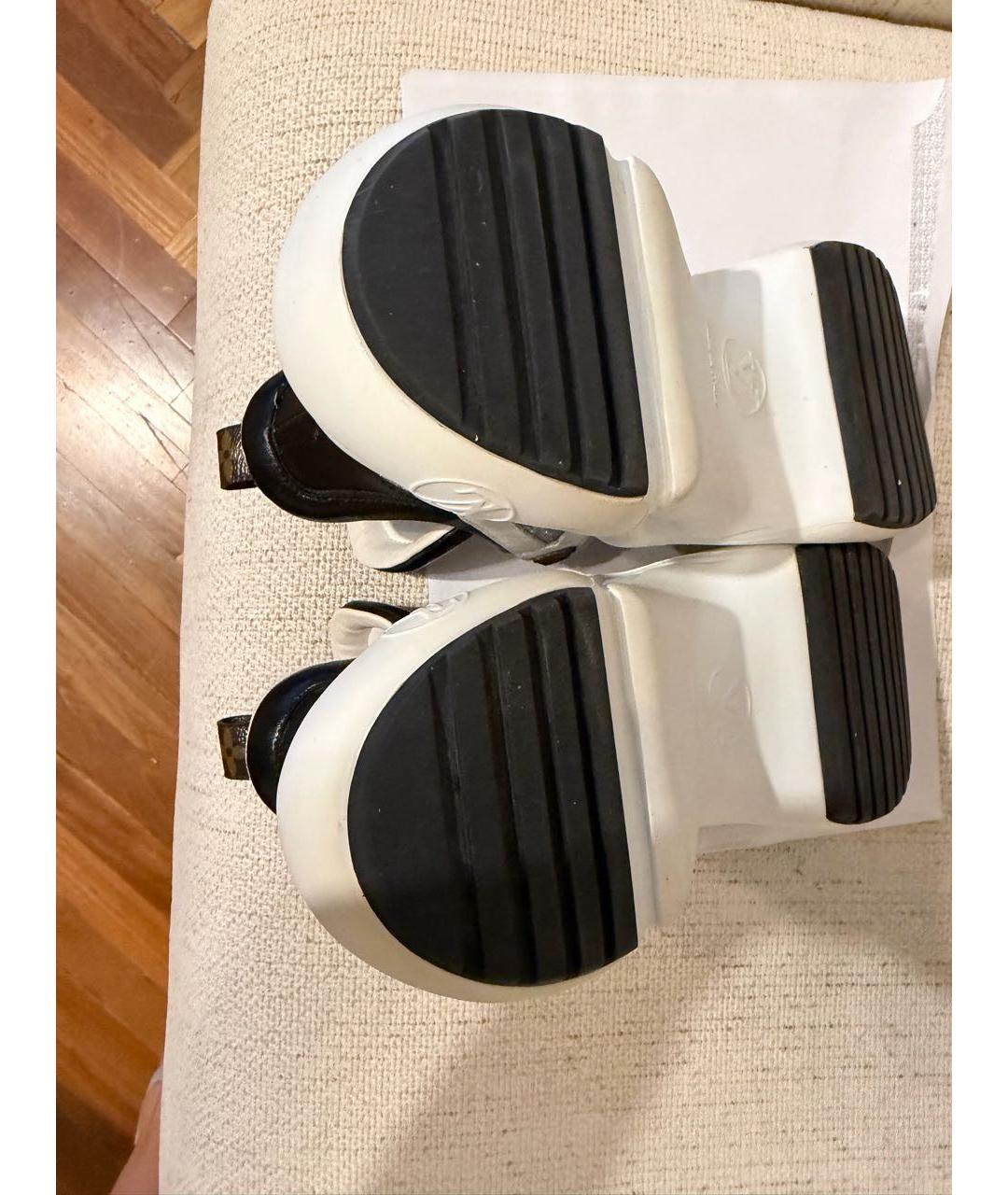 LOUIS VUITTON Белые кожаные кроссовки, фото 5