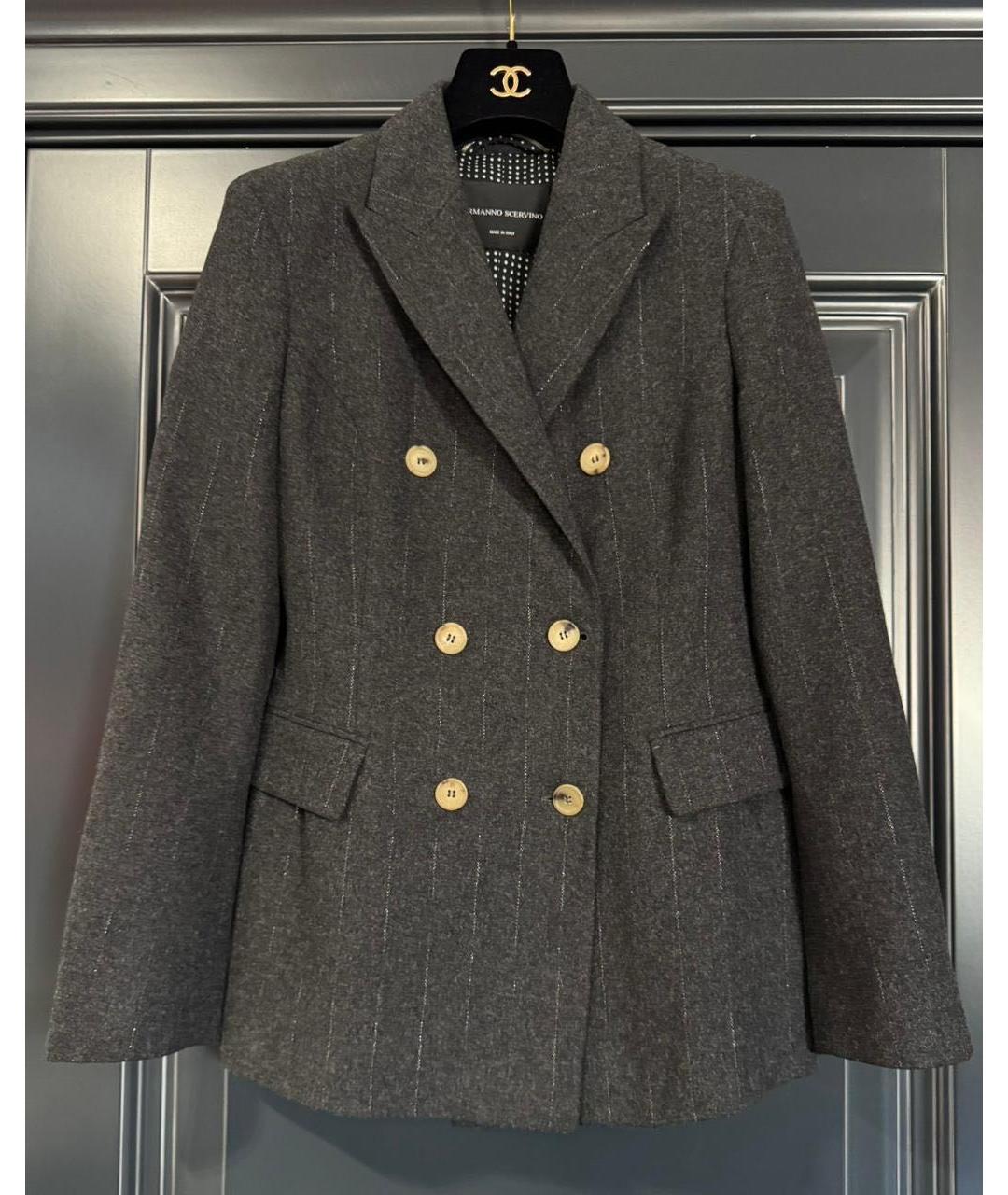 ERMANNO SCERVINO Серый жакет/пиджак, фото 3