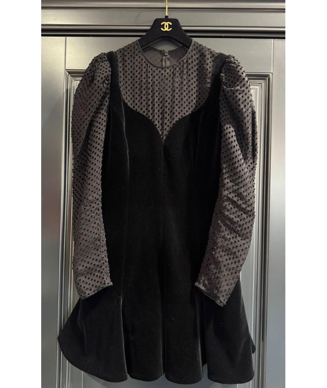 VALENTINO Черное коктейльное платье, фото 3