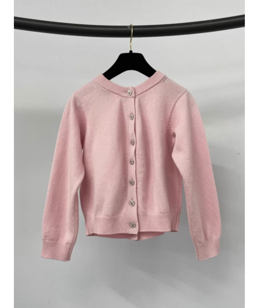 CHANEL Розовый кашемировый кардиган, фото 2