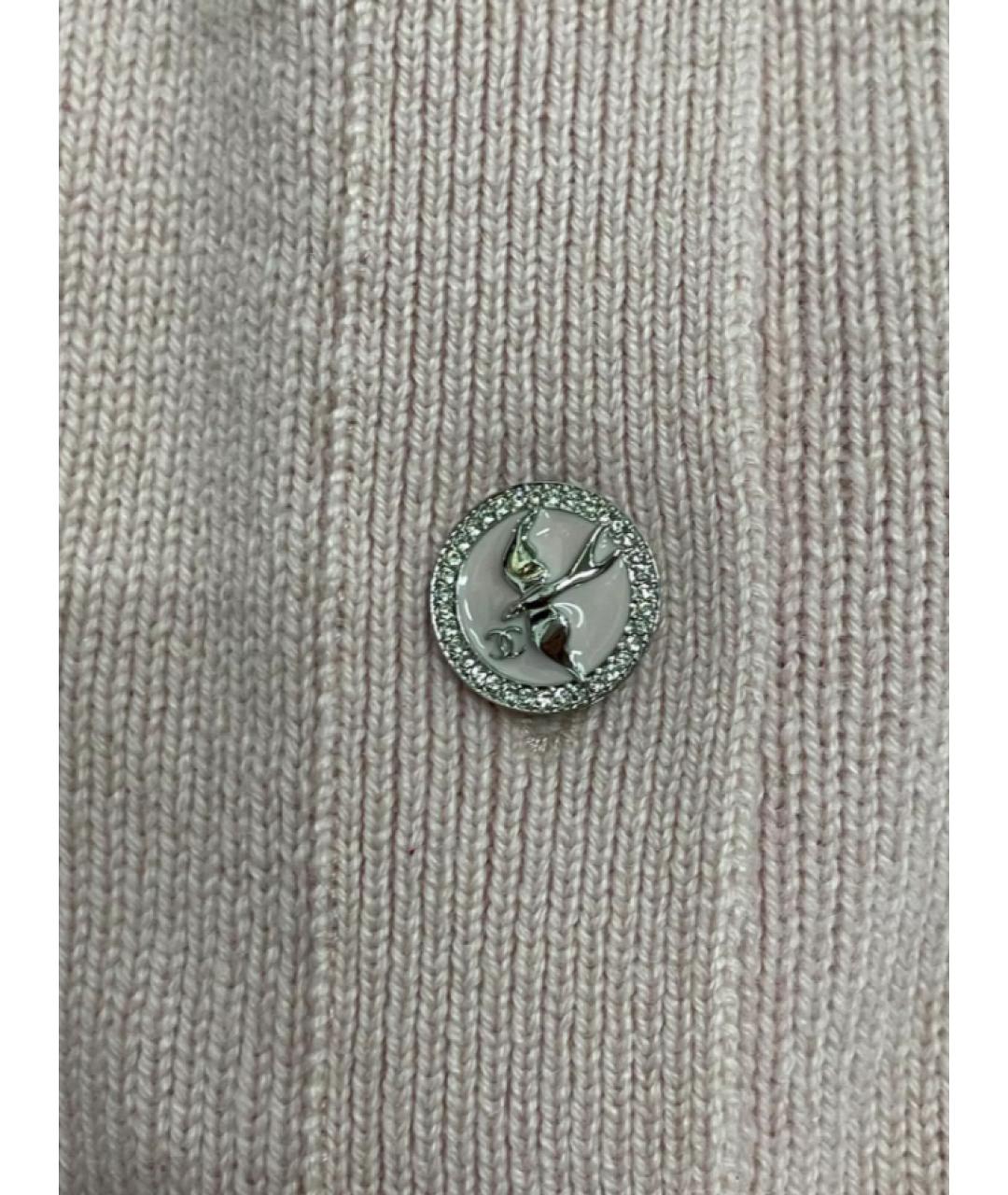 CHANEL Розовый кашемировый кардиган, фото 4