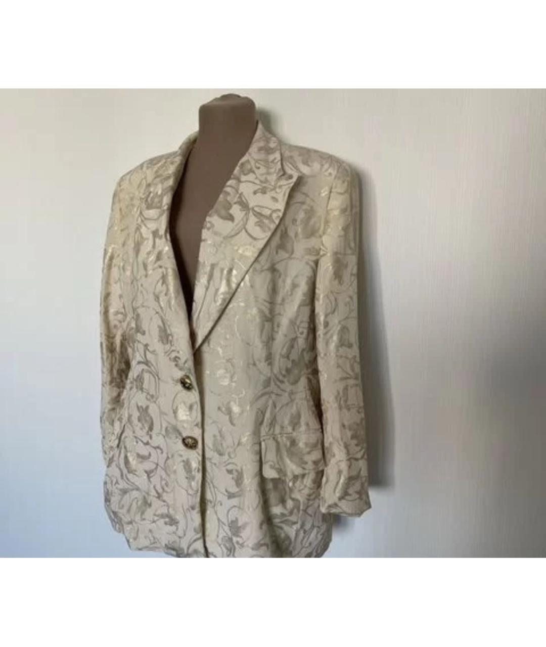 ESCADA Золотой шелковый жакет/пиджак, фото 2