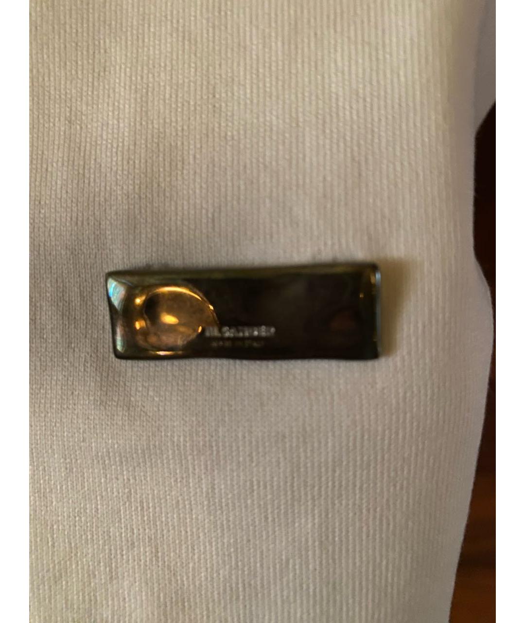 JIL SANDER Белая хлопковая футболка, фото 8