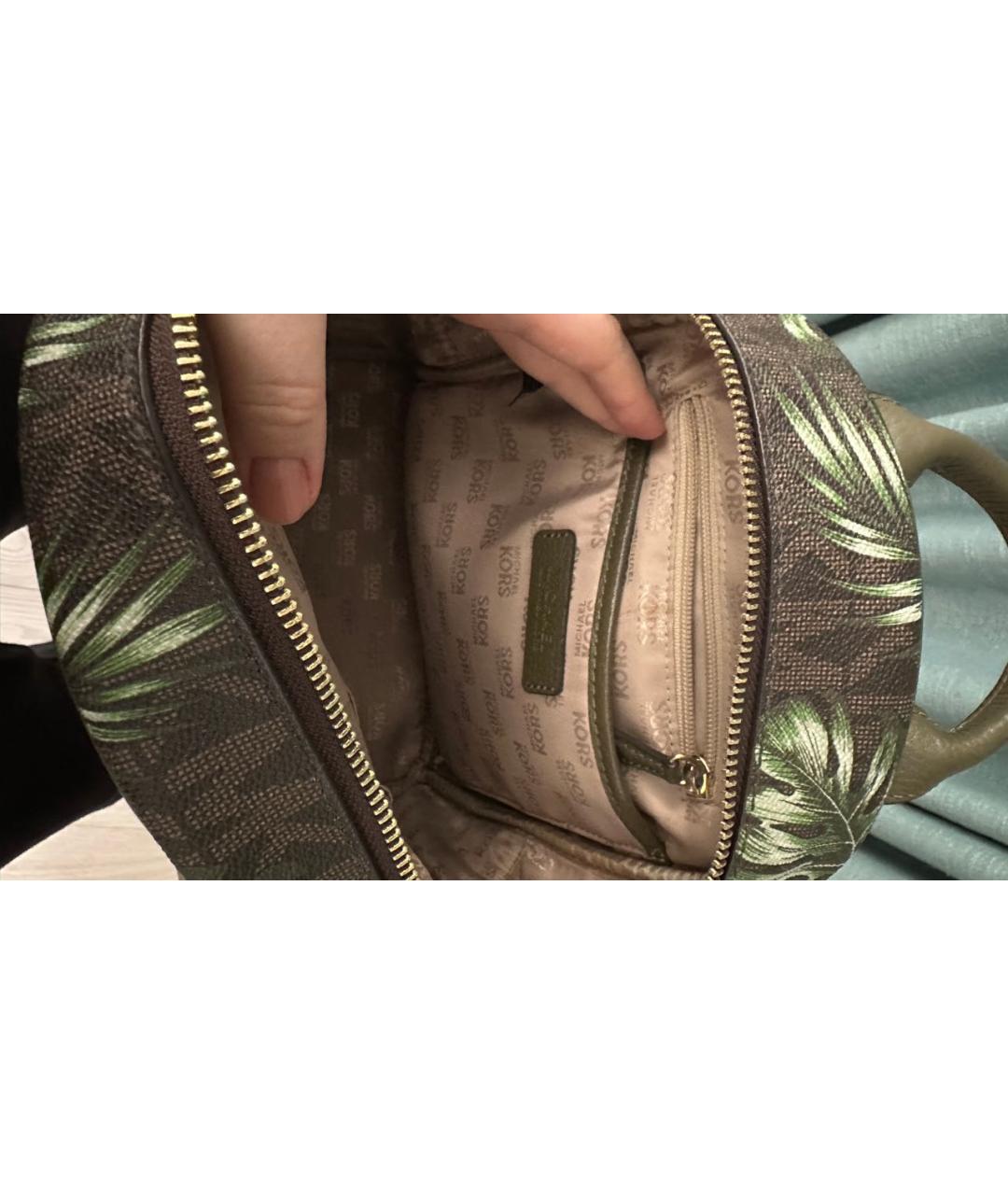 MICHAEL KORS Зеленый рюкзак, фото 5