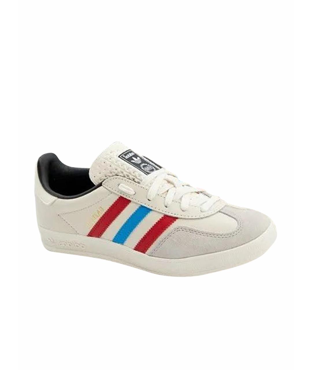 ADIDAS Бежевые кожаные кеды, фото 1