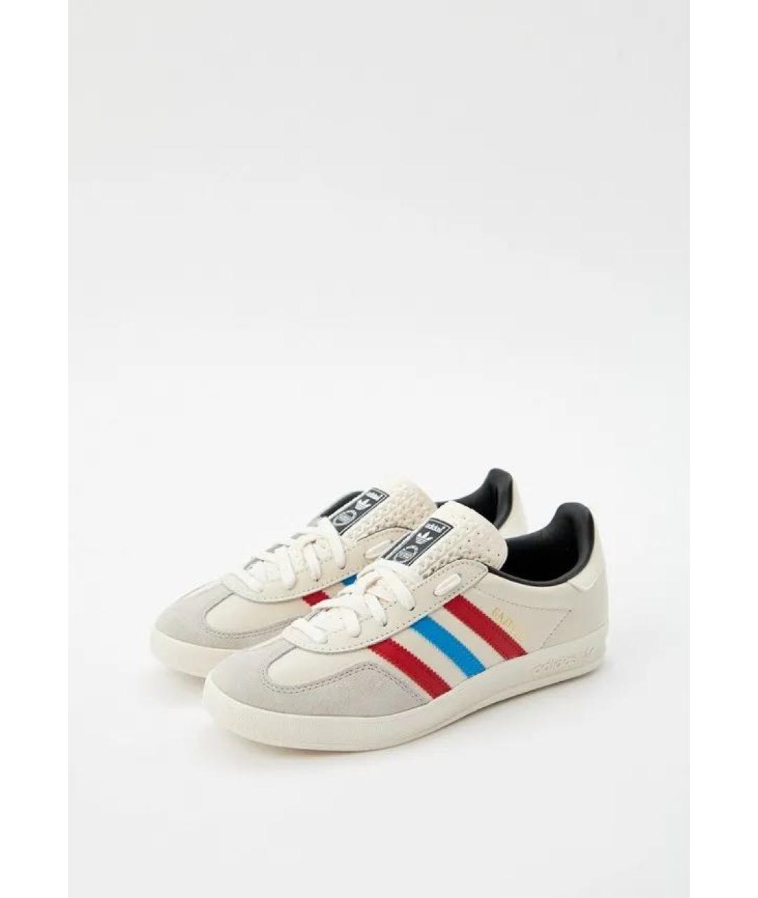 ADIDAS Бежевые кожаные кеды, фото 8