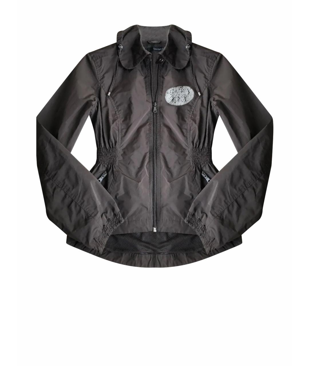 CALVIN KLEIN Коричневая полиэстеровая куртка, фото 1