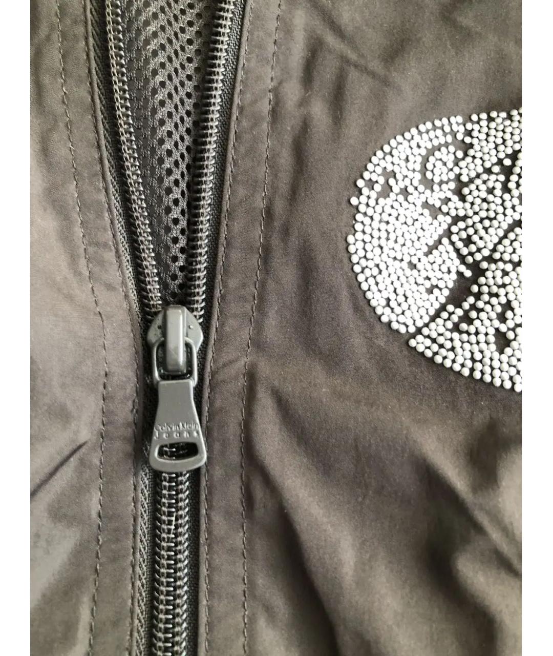 CALVIN KLEIN Коричневая полиэстеровая куртка, фото 4