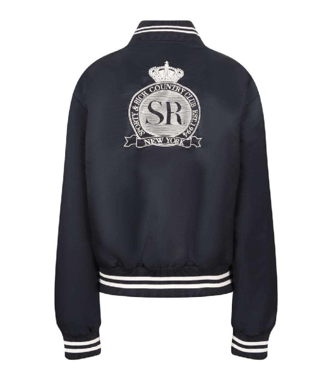 SPORTY AND RICH Темно-синяя полиамидовая куртка, фото 2