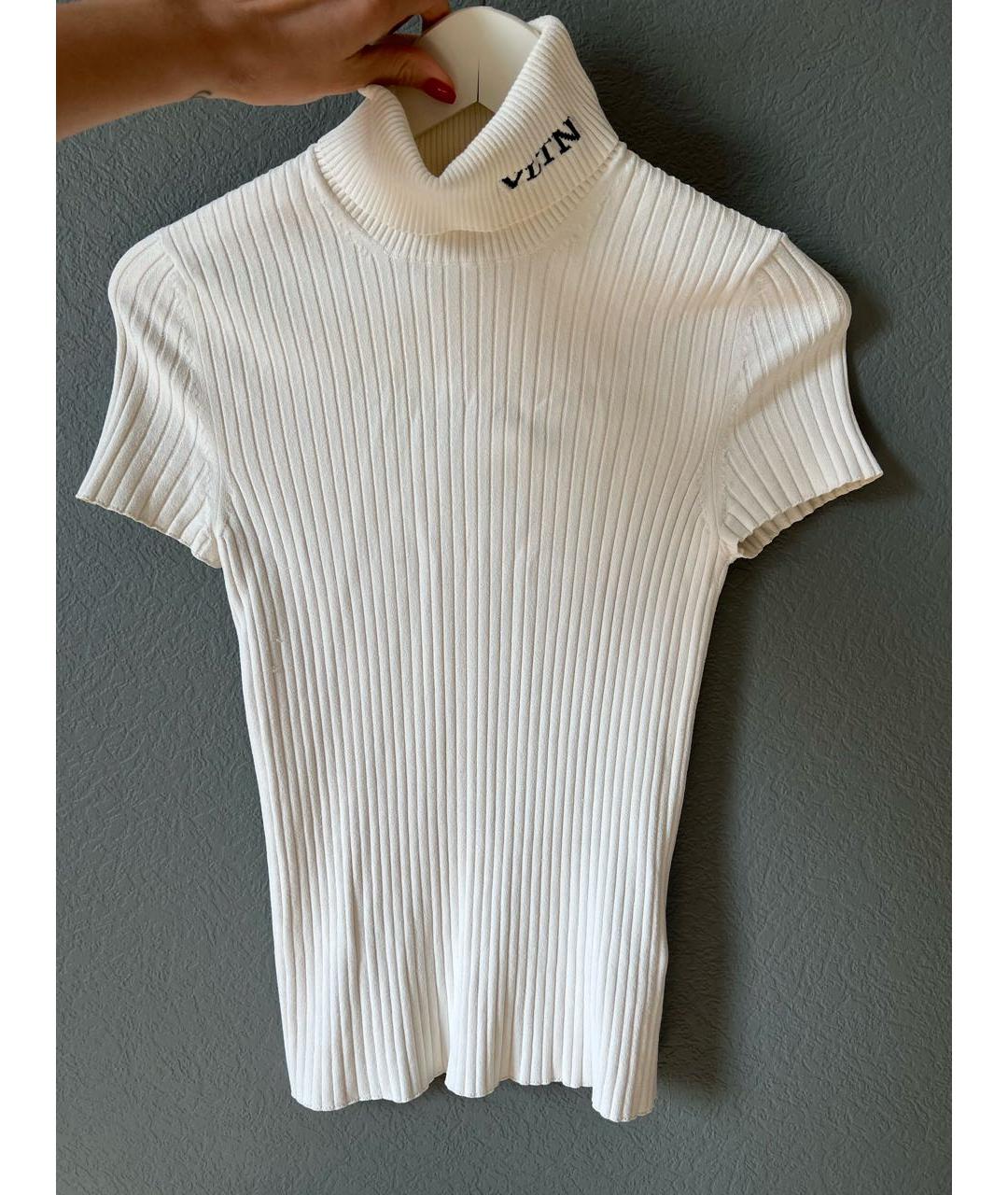 VALENTINO Белая вискозная водолазка, фото 4