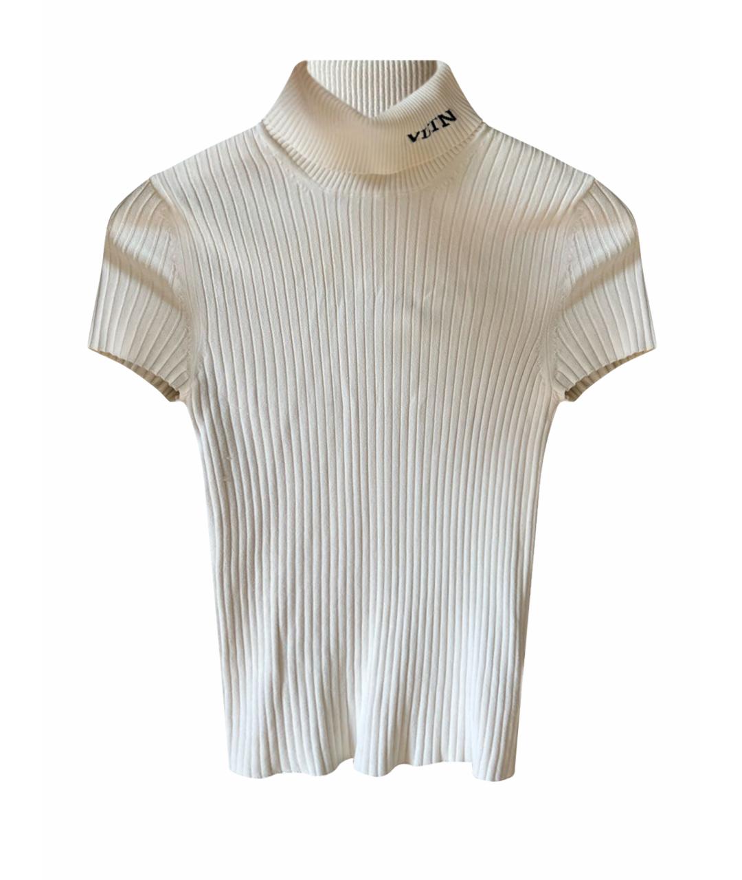 VALENTINO Белая вискозная водолазка, фото 1