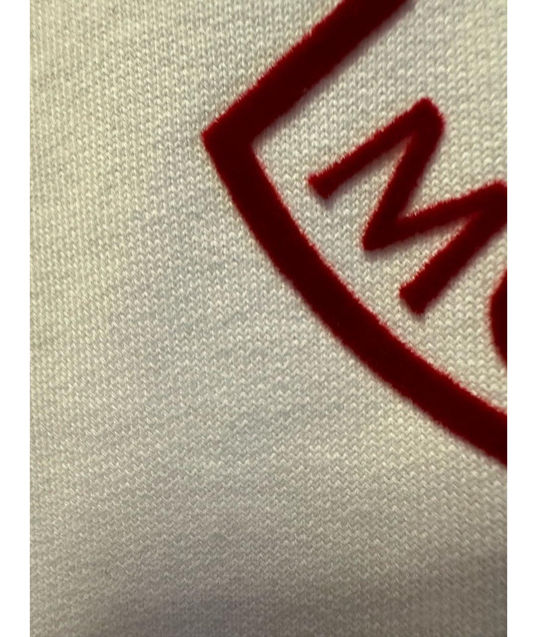 MONCLER Белый хлопковый спортивный костюм, фото 4