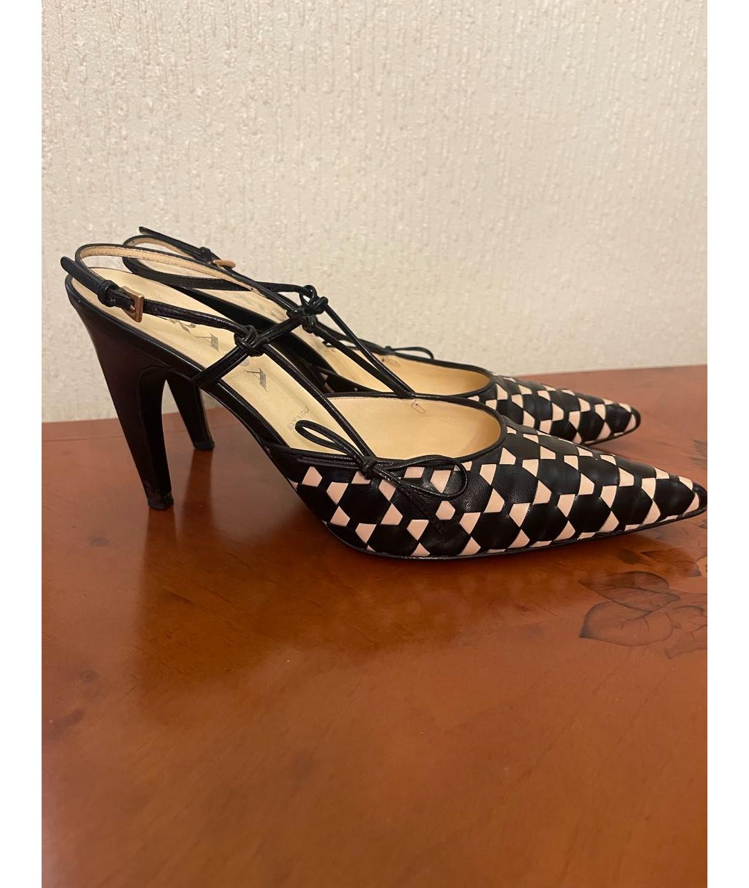 PRADA Коричневые кожаные туфли, фото 4