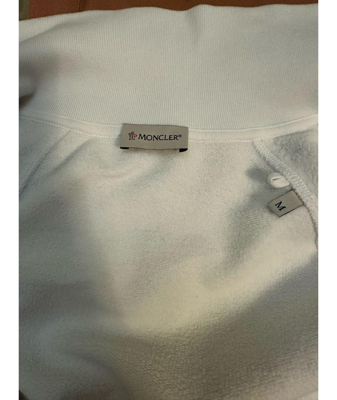 MONCLER Белый хлопковый спортивный костюм, фото 3