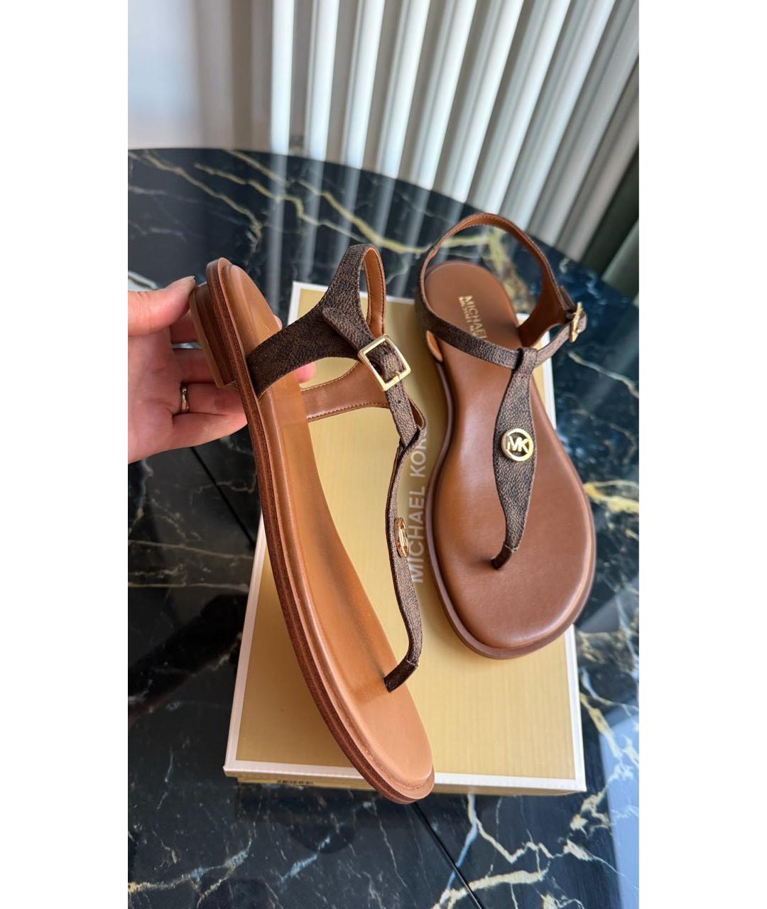 MICHAEL KORS Коричневые сандалии, фото 7