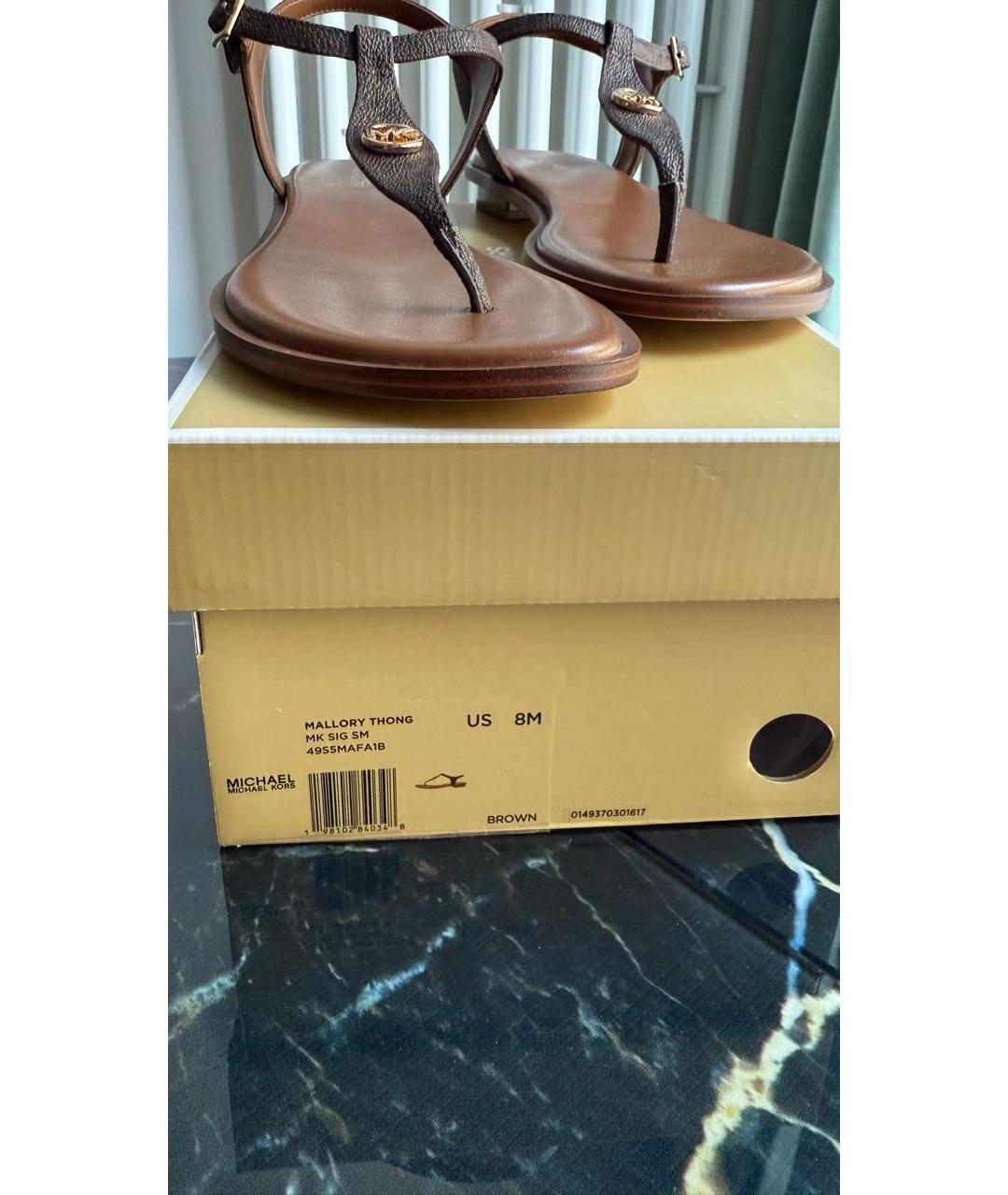 MICHAEL KORS Коричневые сандалии, фото 4
