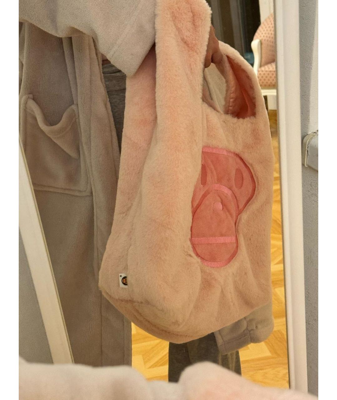 BAPE Розовая сумка тоут, фото 8