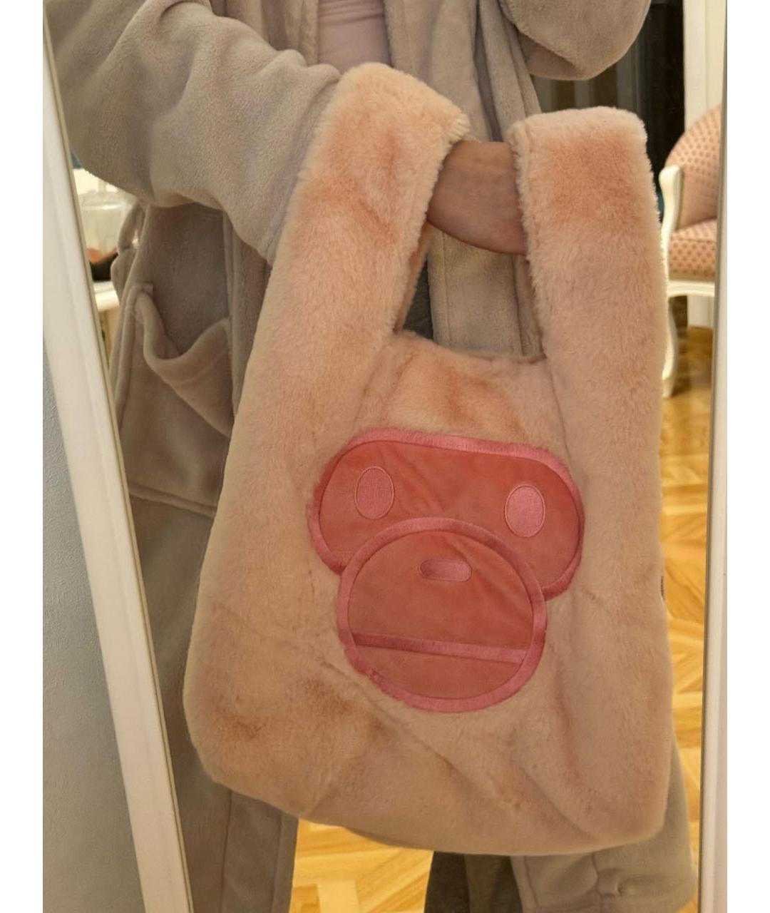 BAPE Розовая сумка тоут, фото 7