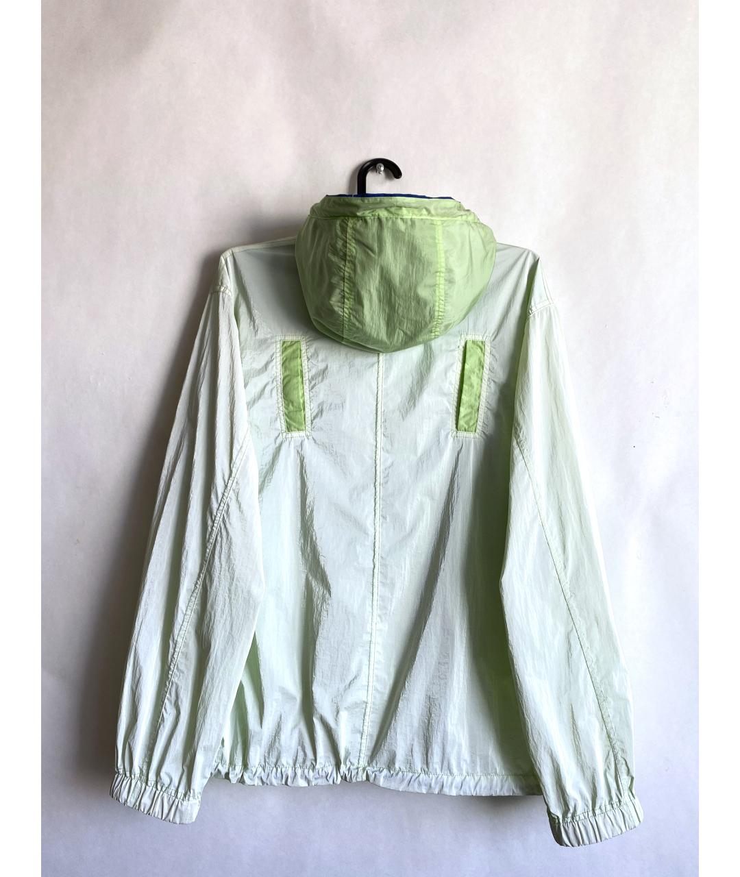 STONE ISLAND Салатовая полиамидовая куртка, фото 2