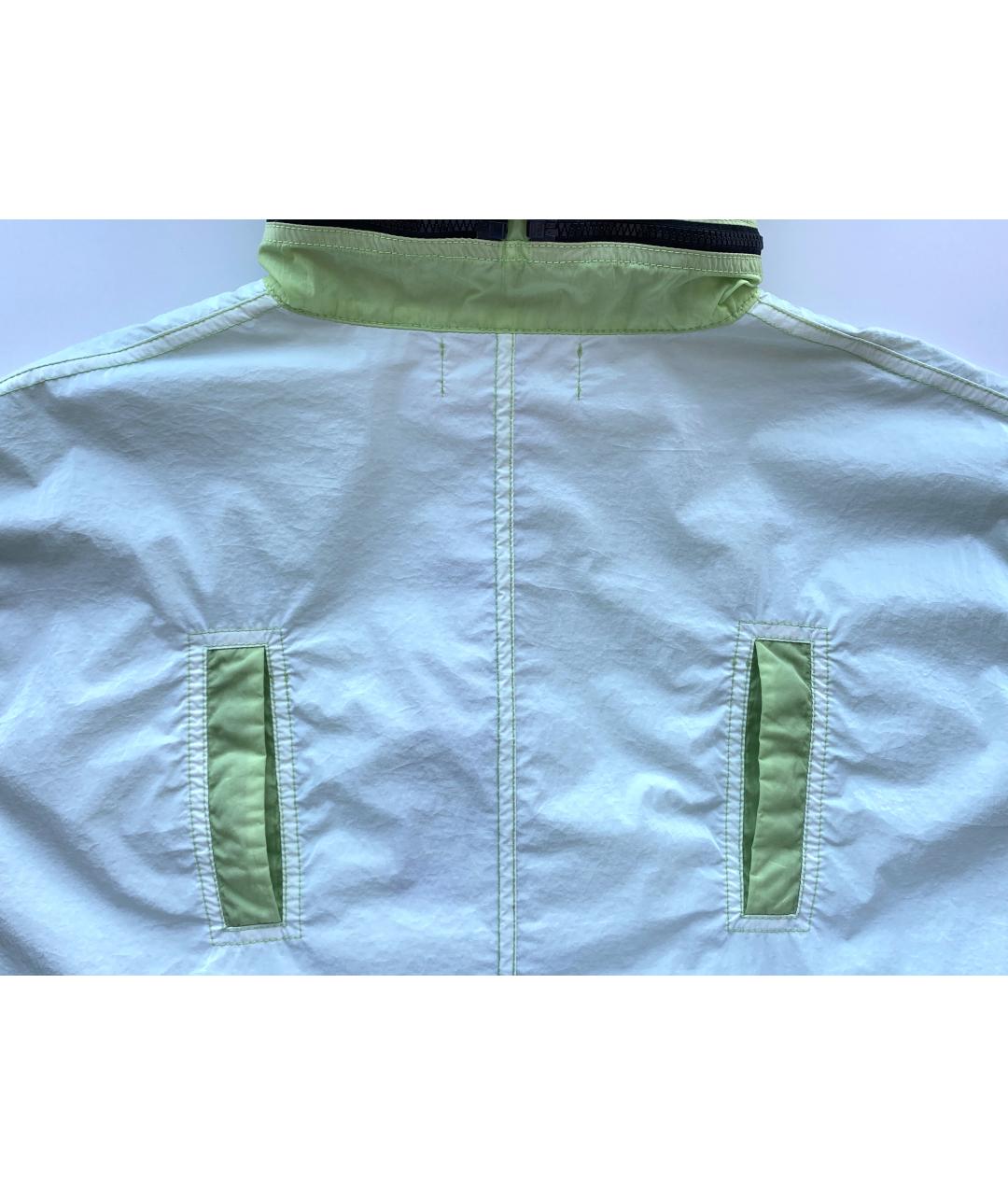 STONE ISLAND Салатовая полиамидовая куртка, фото 5