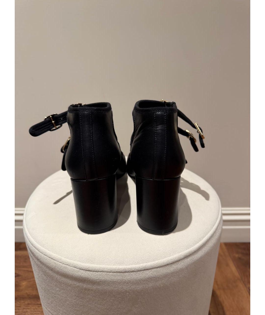 CHANEL Черные кожаные туфли, фото 5