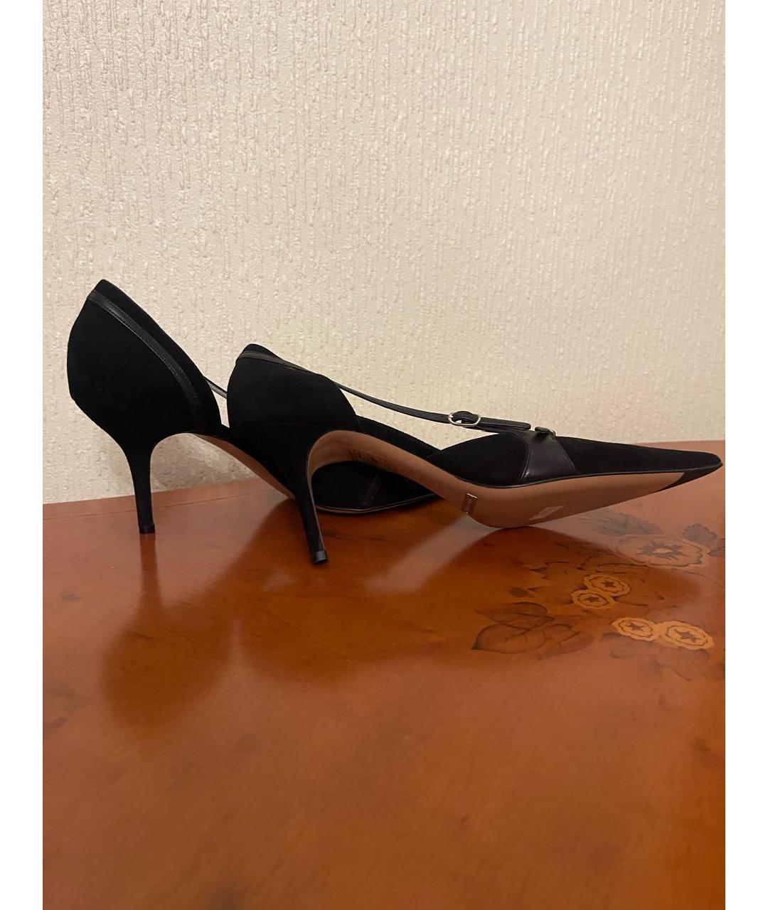 DOLCE&GABBANA Черные замшевые туфли, фото 3