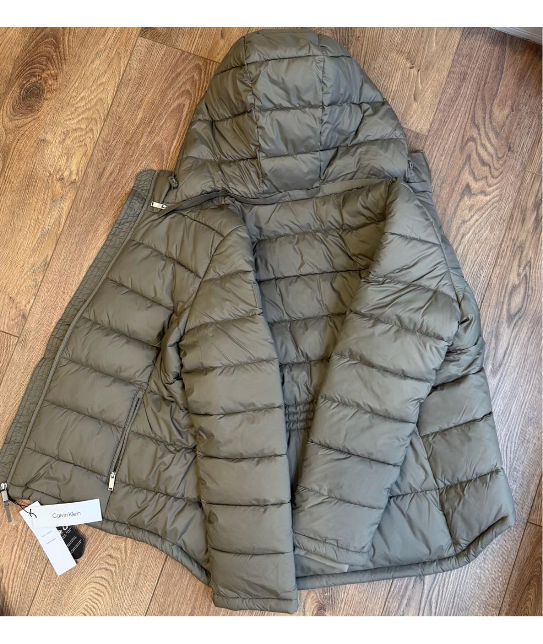 CALVIN KLEIN Хаки куртка, фото 5