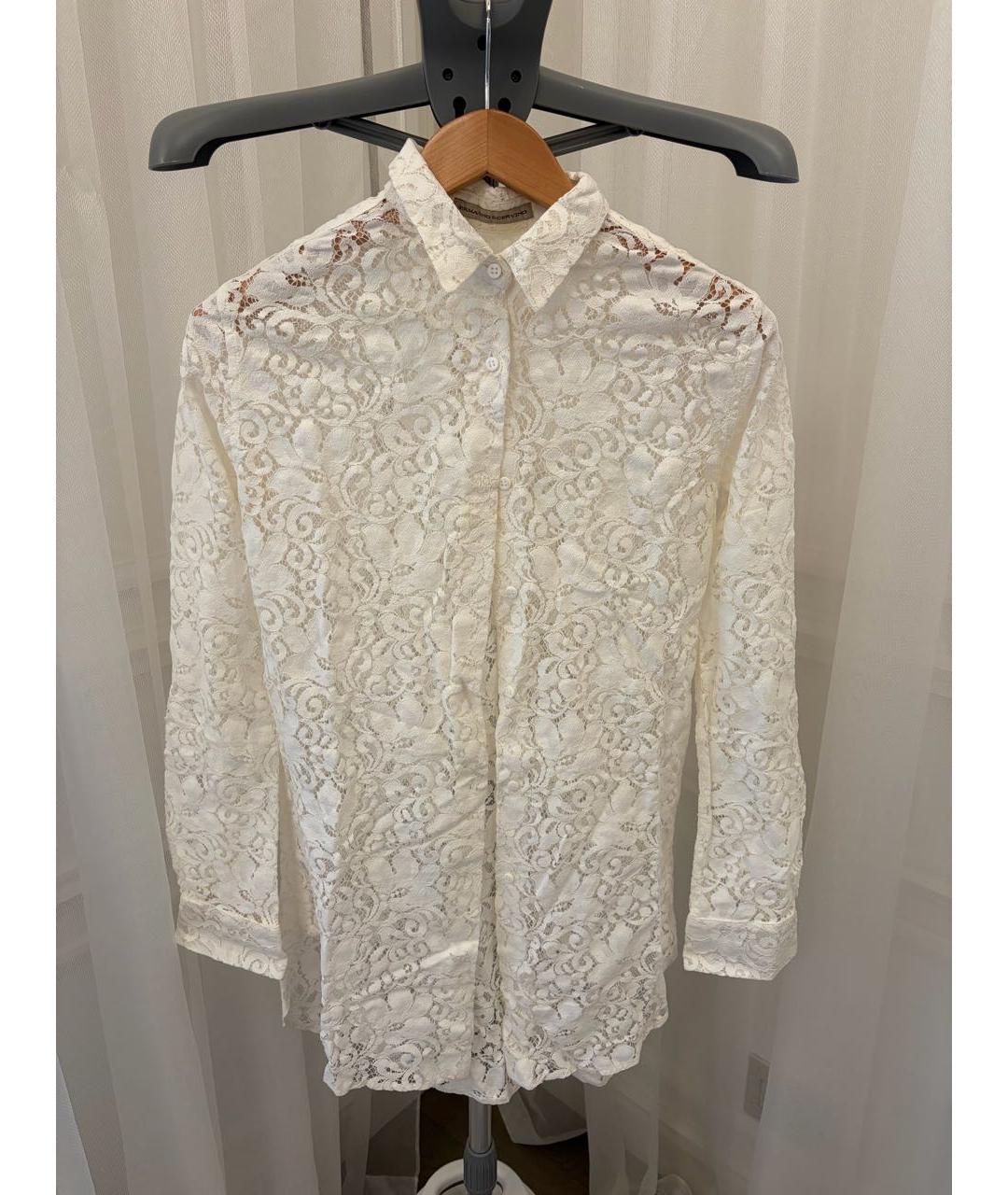 ERMANNO SCERVINO Белая полиамидовая рубашка, фото 5