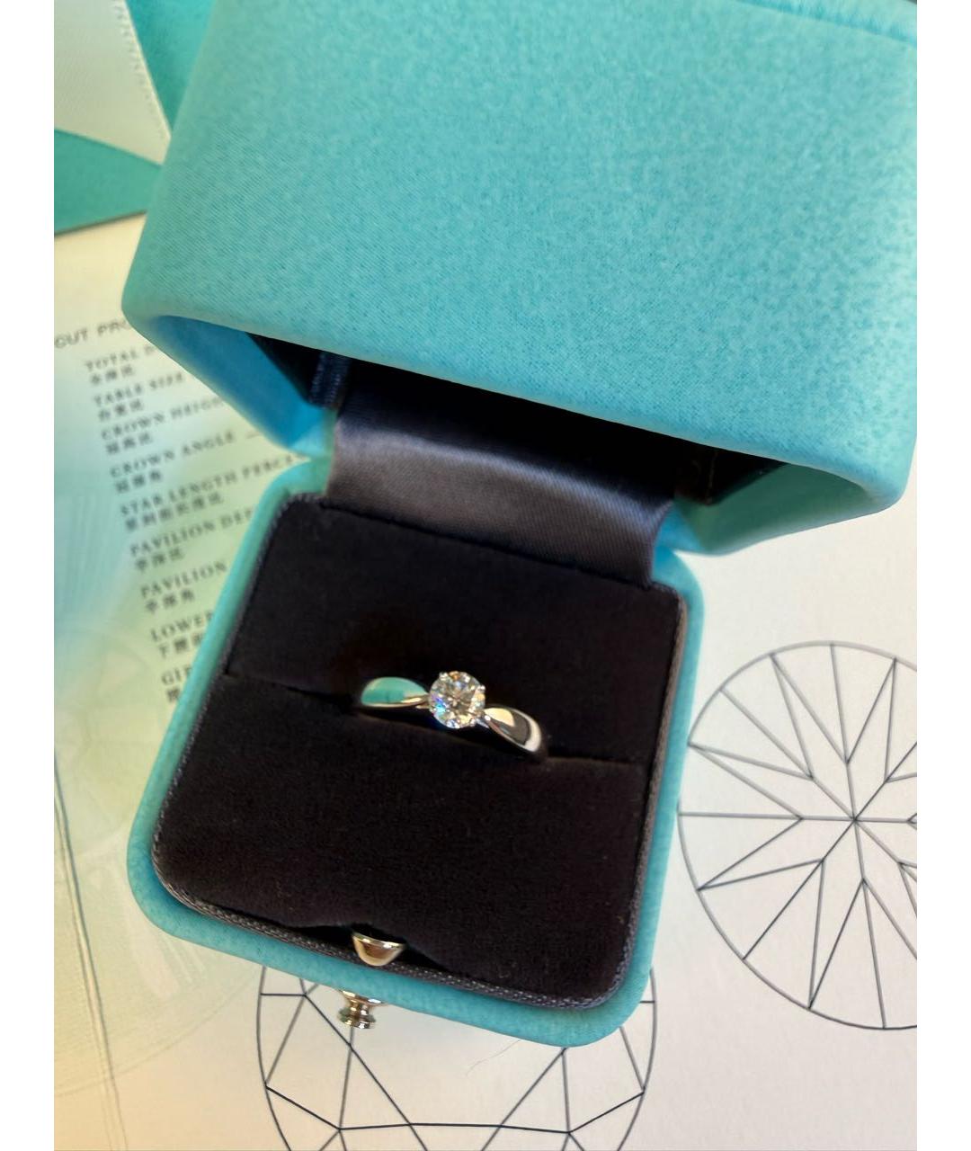 TIFFANY&CO Серебряное платиновое кольцо, фото 2