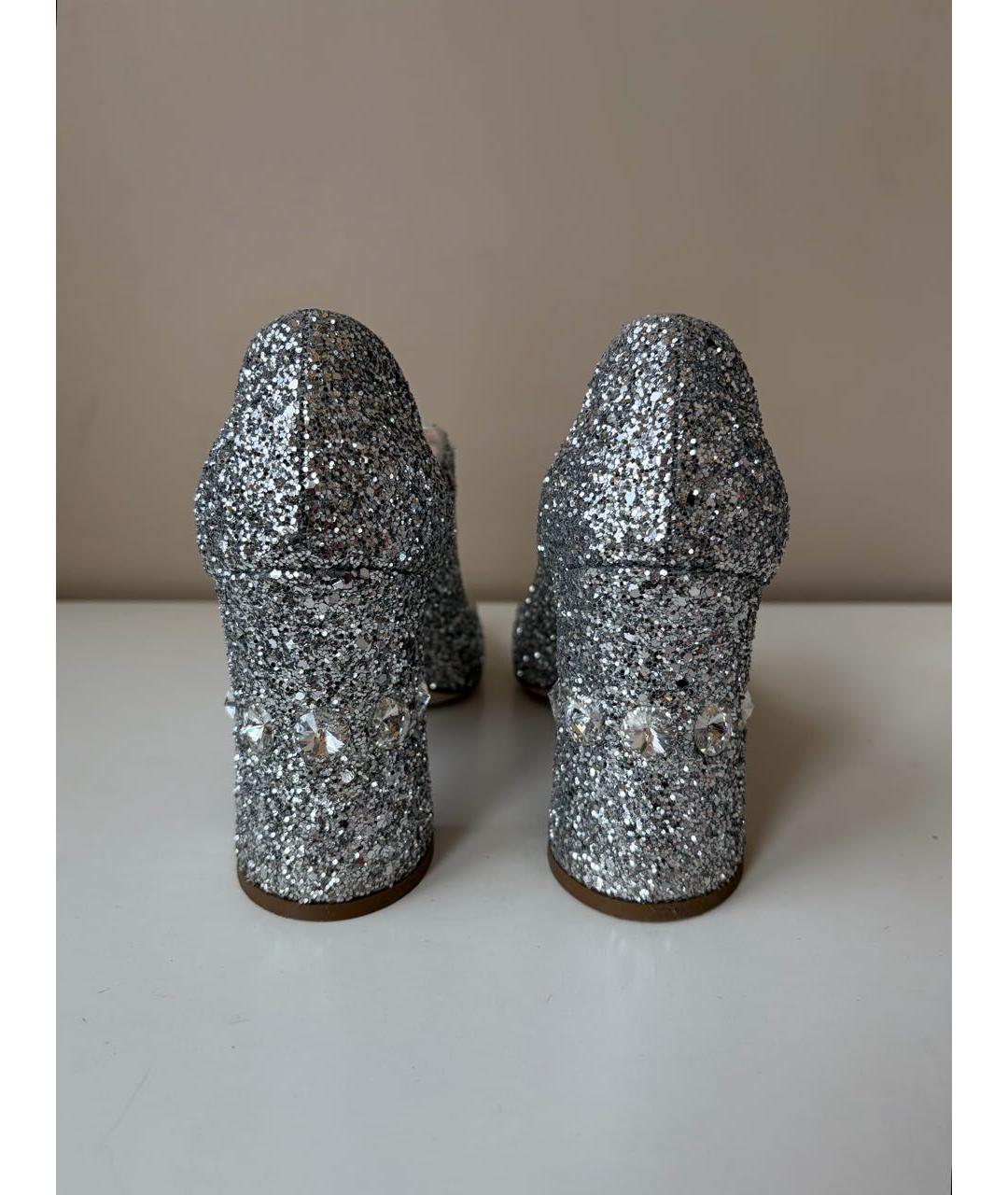 MIU MIU Серебряные туфли, фото 4