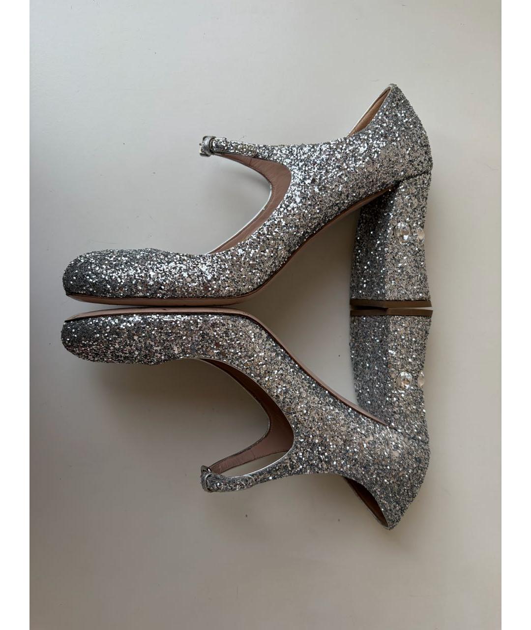 MIU MIU Серебряные туфли, фото 6