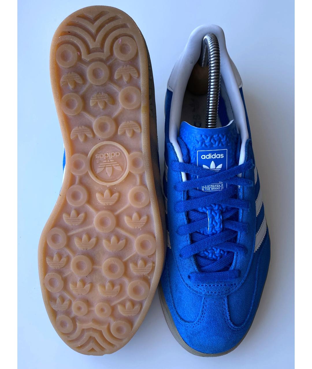 ADIDAS Синие замшевые низкие кроссовки / кеды, фото 3