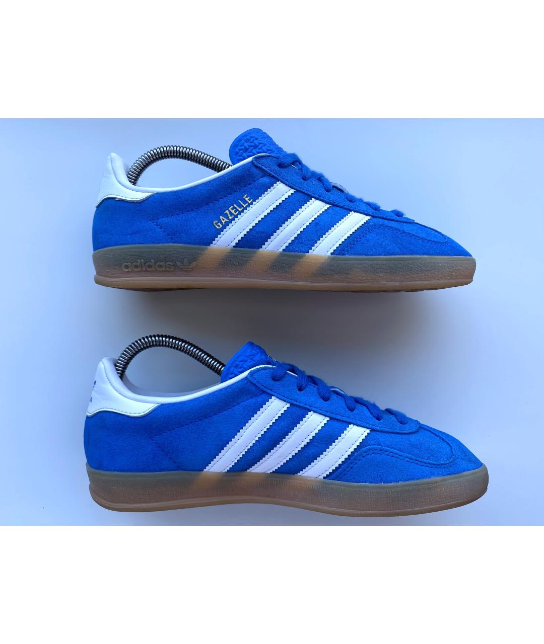 ADIDAS Синие замшевые низкие кроссовки / кеды, фото 2