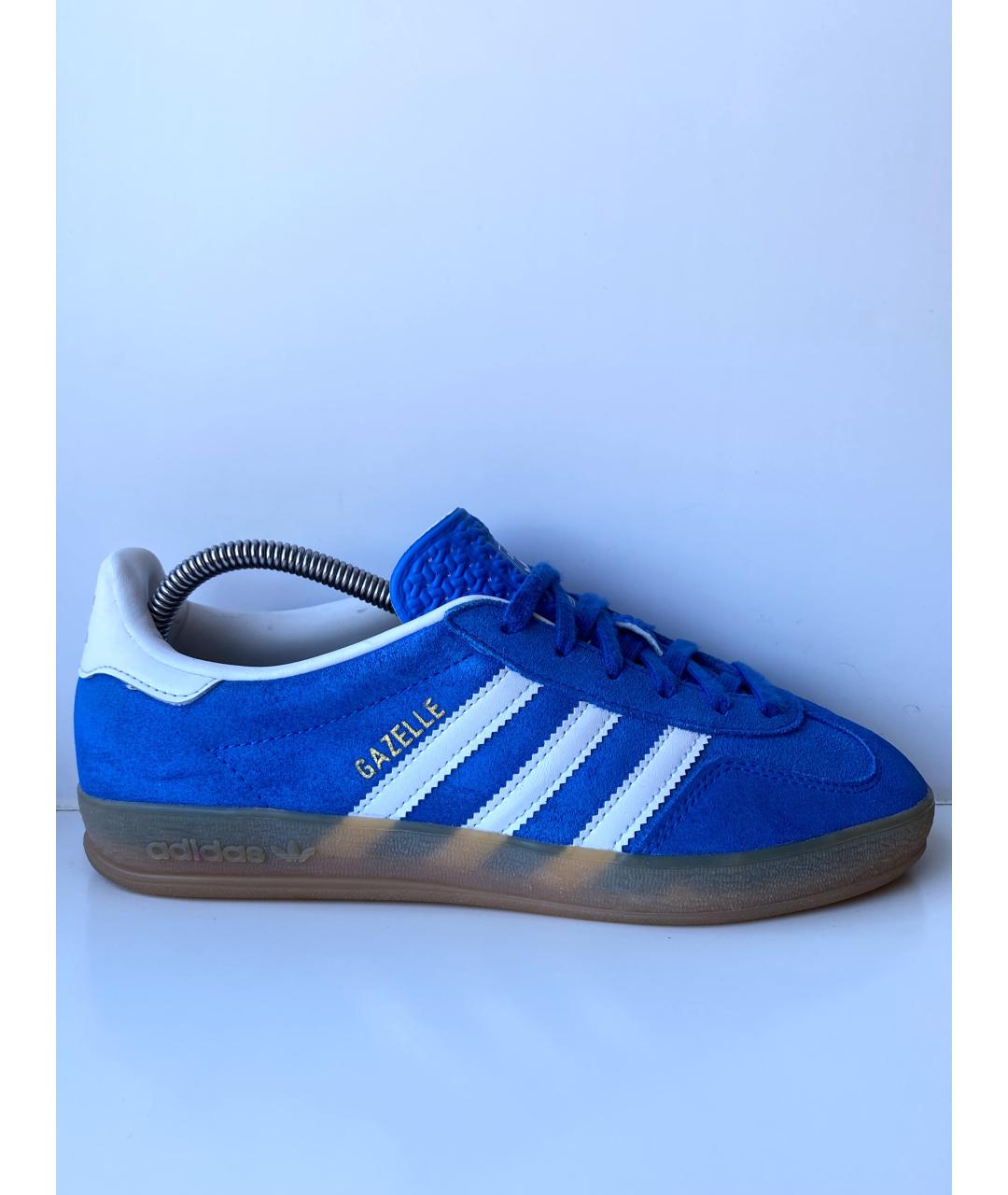 ADIDAS Синие замшевые низкие кроссовки / кеды, фото 10