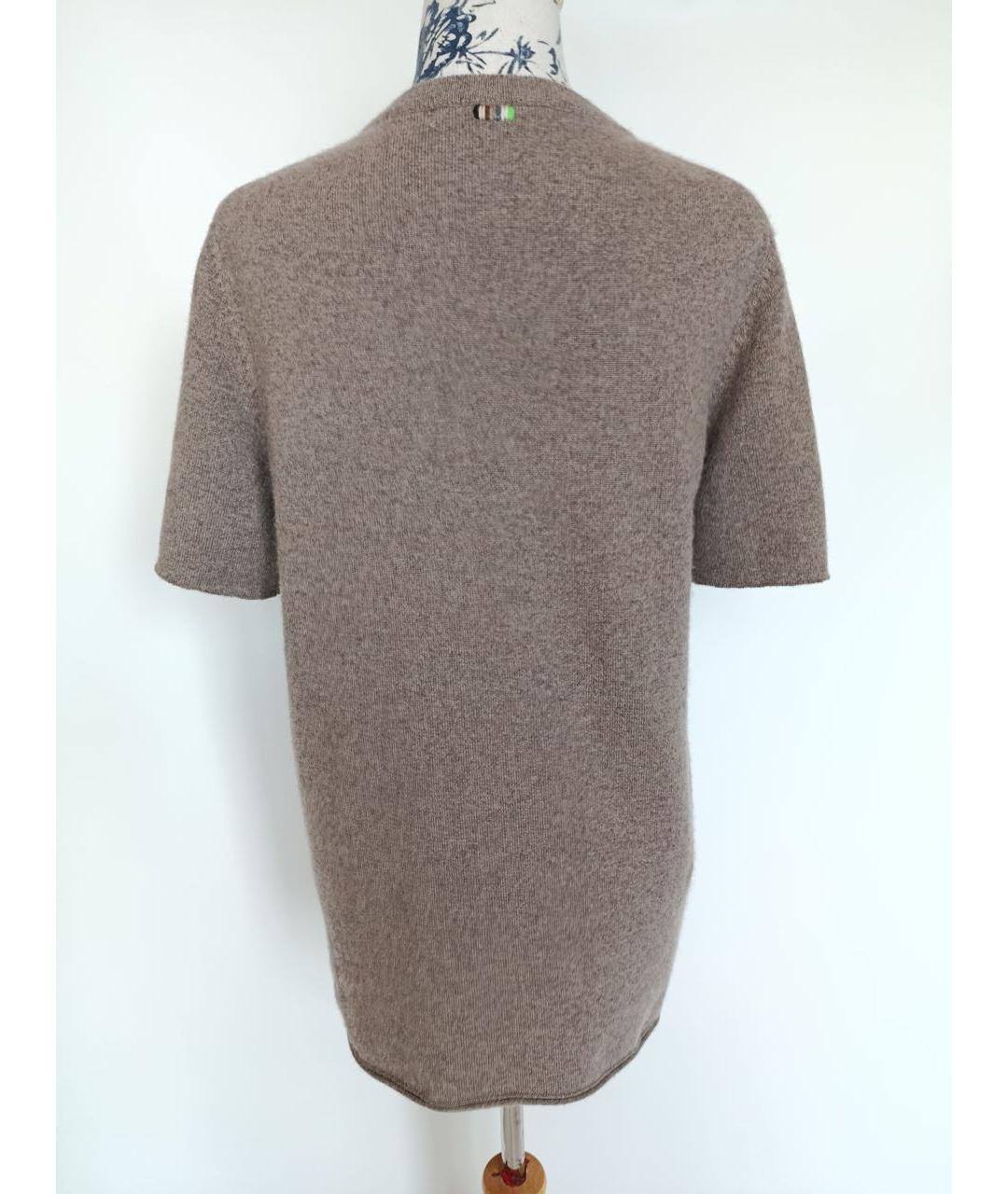 EXTREME CASHMERE Серая кашемировая футболка, фото 3