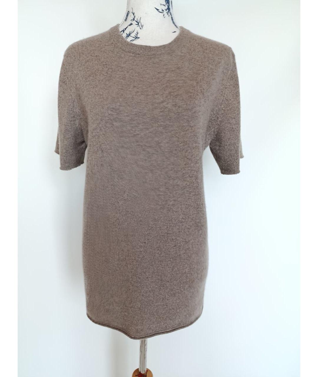 EXTREME CASHMERE Серая кашемировая футболка, фото 2