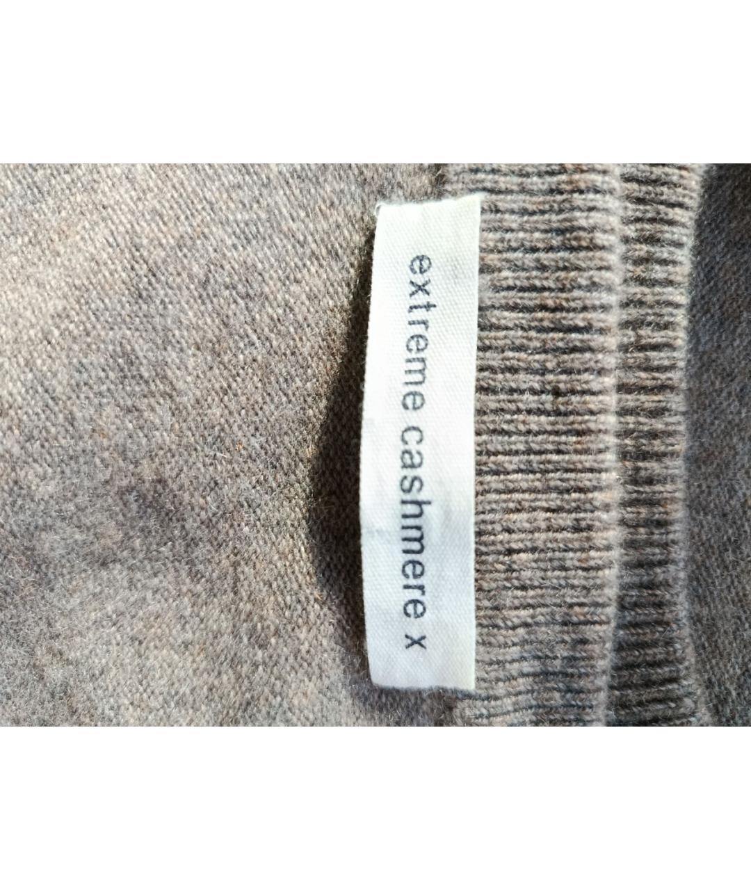EXTREME CASHMERE Серая кашемировая футболка, фото 5
