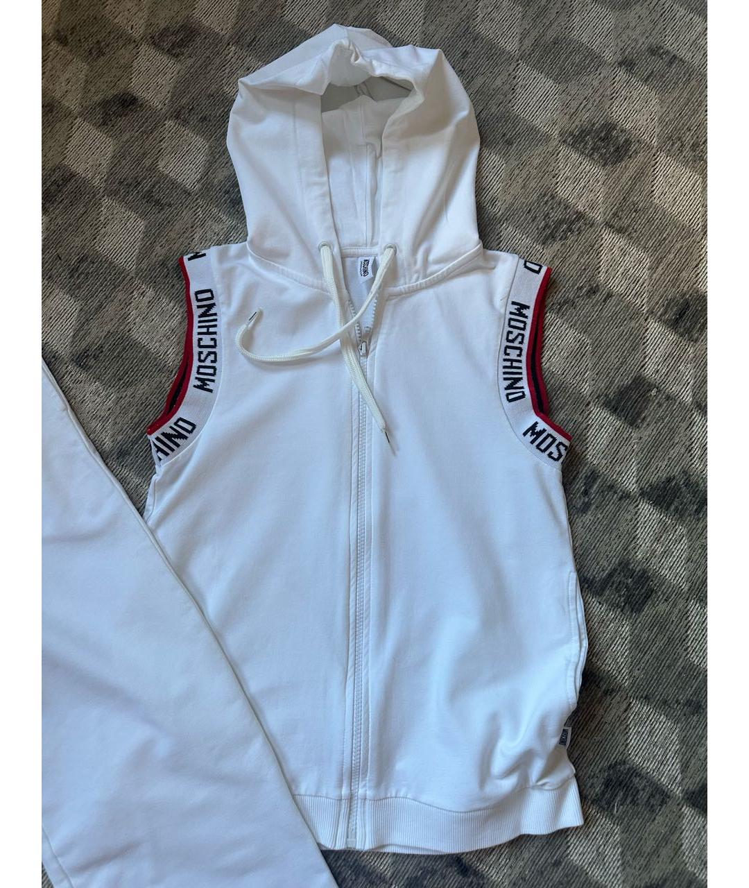 LOVE MOSCHINO Белый хлопковый спортивные костюмы, фото 2