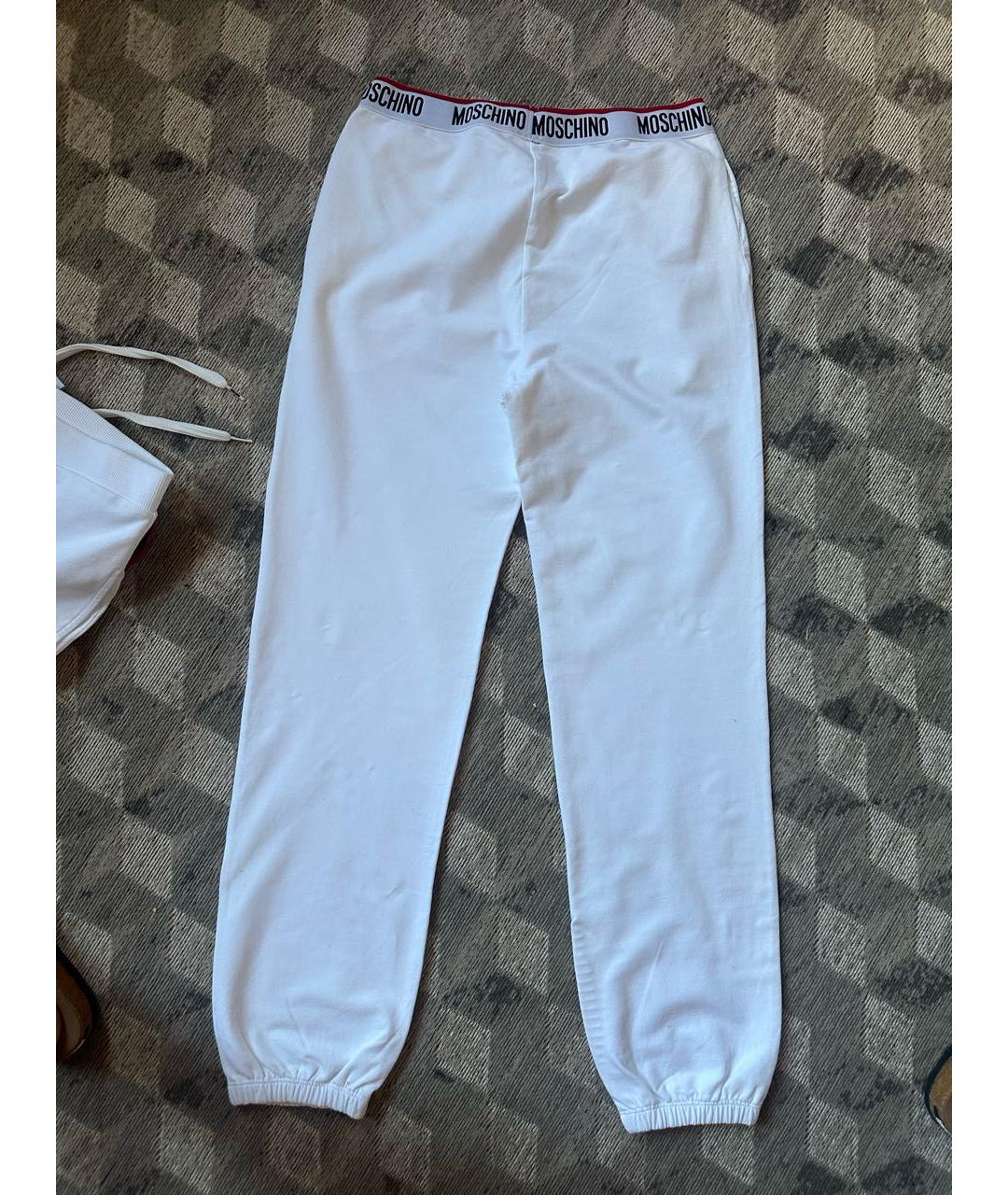 LOVE MOSCHINO Белый хлопковый спортивные костюмы, фото 3